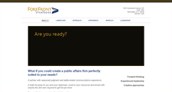Desktop Screenshot of forefrontstrategies.com